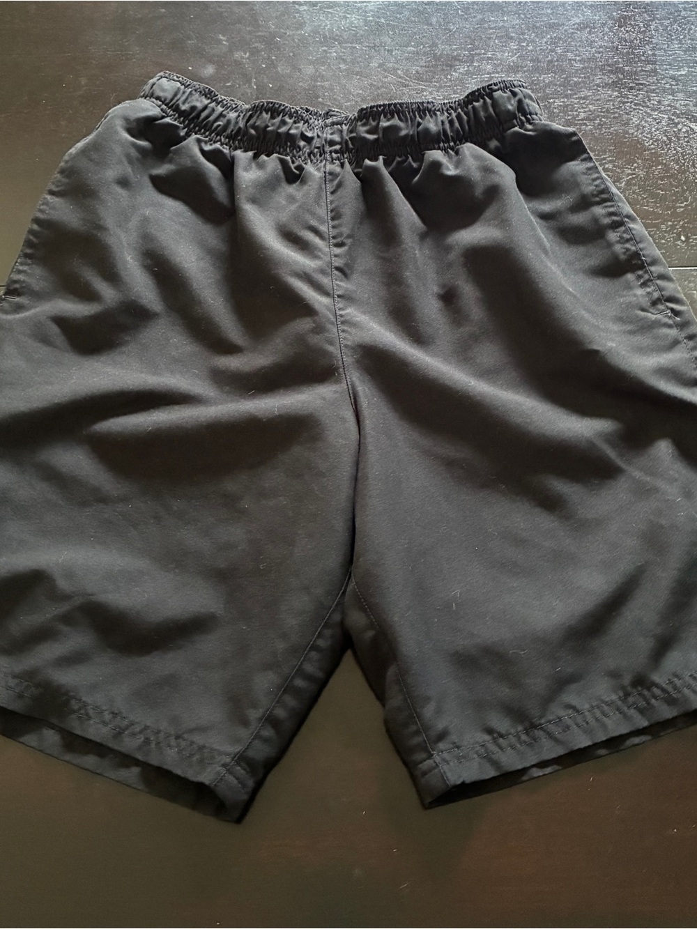 Nike Black Athletic Elastic-Waist Shorts